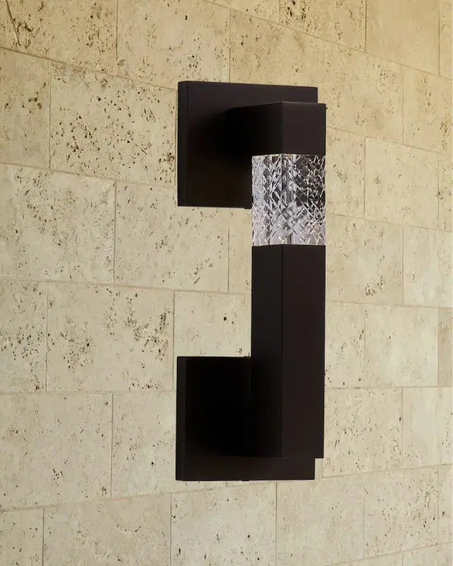 Allegri Crystal by Kalco Lighting Tirare Esterno 16" Outdoor LED Wall Sconce