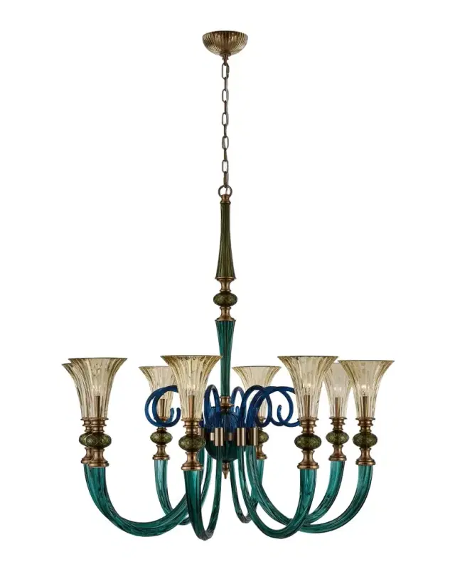 Allegri Crystal by Kalco Lighting Tinta 42" 8-Light Chandelier