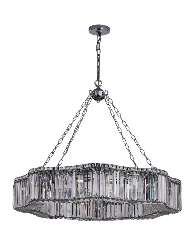 Allegri Crystal by Kalco Lighting Corda 38" 12-Light Crystal Chandelier