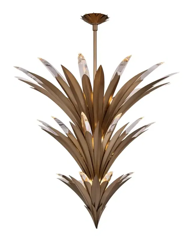 Allegri Crystal by Kalco Lighting Roche 15-Light 3-Tier Chandelier, 42" Tall