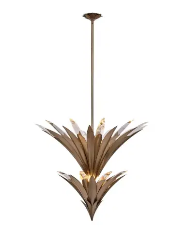 Allegri Crystal by Kalco Lighting Roche 9-Light 2-Tier Chandelier, 31" Tall | Thumbnail 1 Allegri Crystal by Kalco Lighting Roche 9-Light 2-Tier Chandelier, 31" Tall | Thumbnail 1