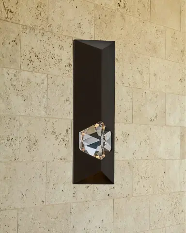 Allegri Crystal by Kalco Lighting Gemma Esterno 17" Outdoor LED Wall Sconce | Thumbnail 1 Allegri Crystal by Kalco Lighting Gemma Esterno 17" Outdoor LED Wall Sconce | Thumbnail 1