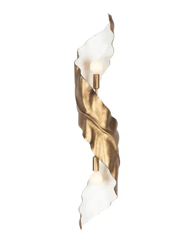 Kalco Lighting Spira Pearlized Antique Wall Sconce