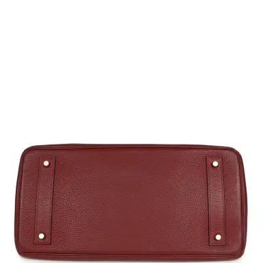 HERMÈS Vintage Hermes Shoulder Birkin 42 JPG Rouge H Clemence Palladium Hardware | Thumbnail 6 HERMÈS Vintage Hermes Shoulder Birkin 42 JPG Rouge H Clemence Palladium Hardware | Thumbnail 6