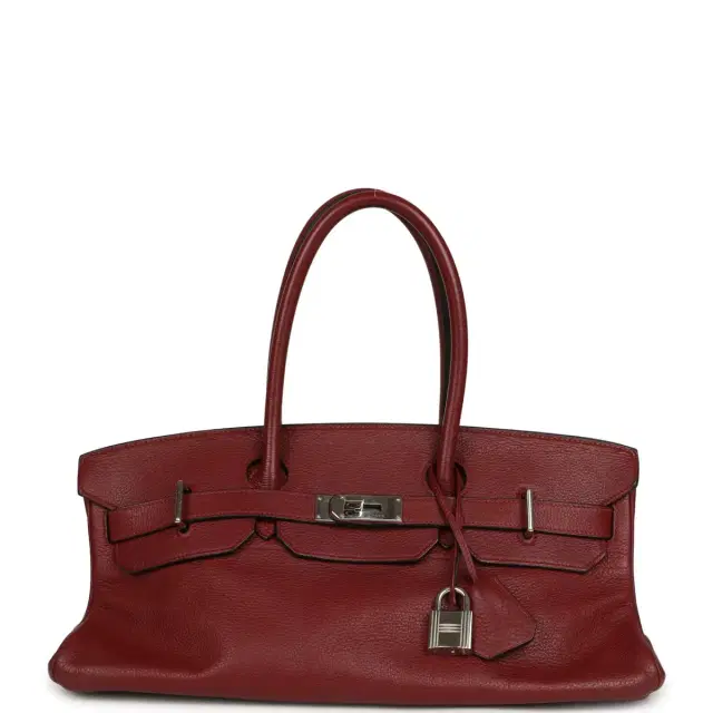 hermes Vintage Hermes Shoulder Birkin 42 JPG Rouge H Clemence Palladium Hardware