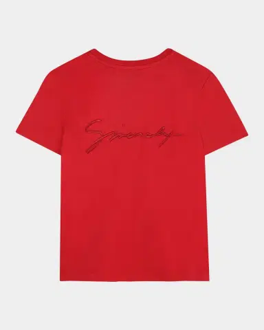 Givenchy Boy 's Short-Sleeve Embroidered Logo T-Shirt | Thumbnail 2