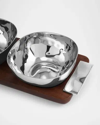 Michael Aram Reflective Triple Bowl | Thumbnail 3 Michael Aram Reflective Triple Bowl | Thumbnail 3