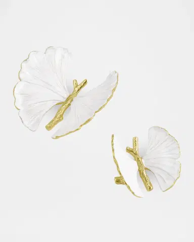 Michael Aram Butterfly Ginkgo Gold Decorative Objects, Set of 2 | Thumbnail 5