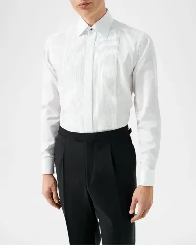 Eton Men's Slim-Fit Plisse Bib-Front Dress Shirt | Thumbnail 3