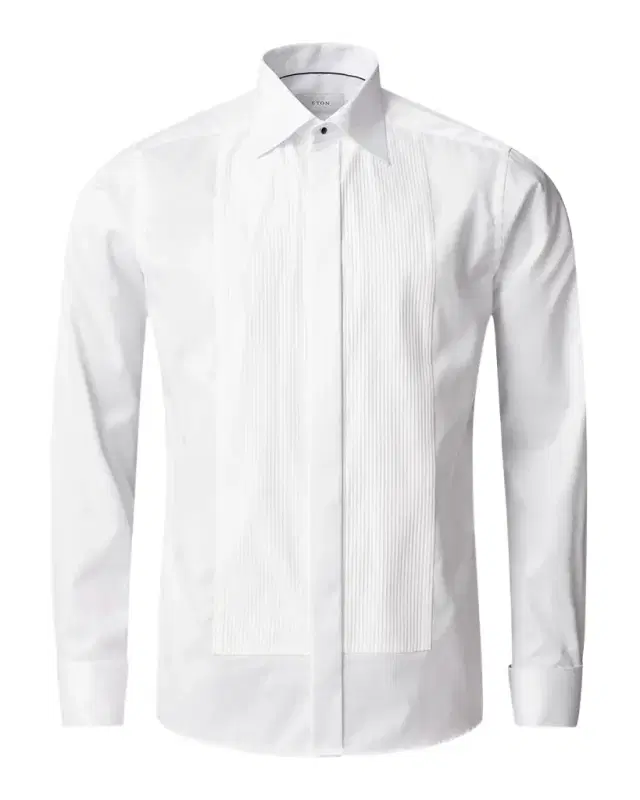 Eton Men 's Slim-Fit Plisse Bib-Front Dress Shirt