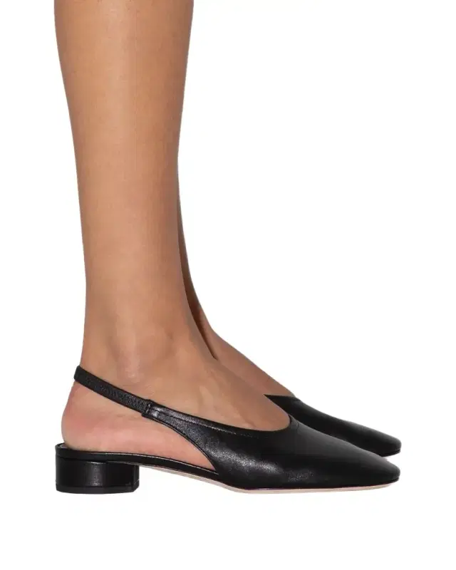 Dua Nappa Leather Slingback Flats