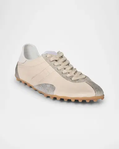 Maison Margiela Sprinters Mixed Leather Low-Top Sneakers | Thumbnail 2