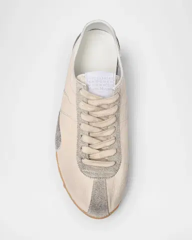 Maison Margiela Sprinters Mixed Leather Low-Top Sneakers | Thumbnail 4