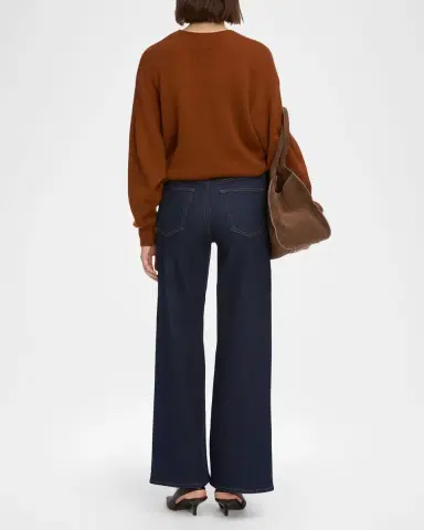 FRAME The Cashmere Brushed Sweater | Thumbnail 3 FRAME The Cashmere Brushed Sweater | Thumbnail 3