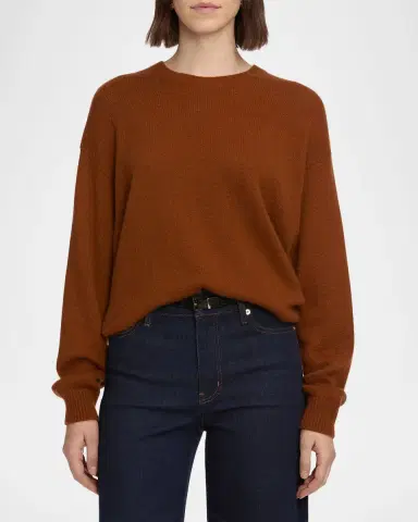 FRAME The Cashmere Brushed Sweater | Thumbnail 4 FRAME The Cashmere Brushed Sweater | Thumbnail 4