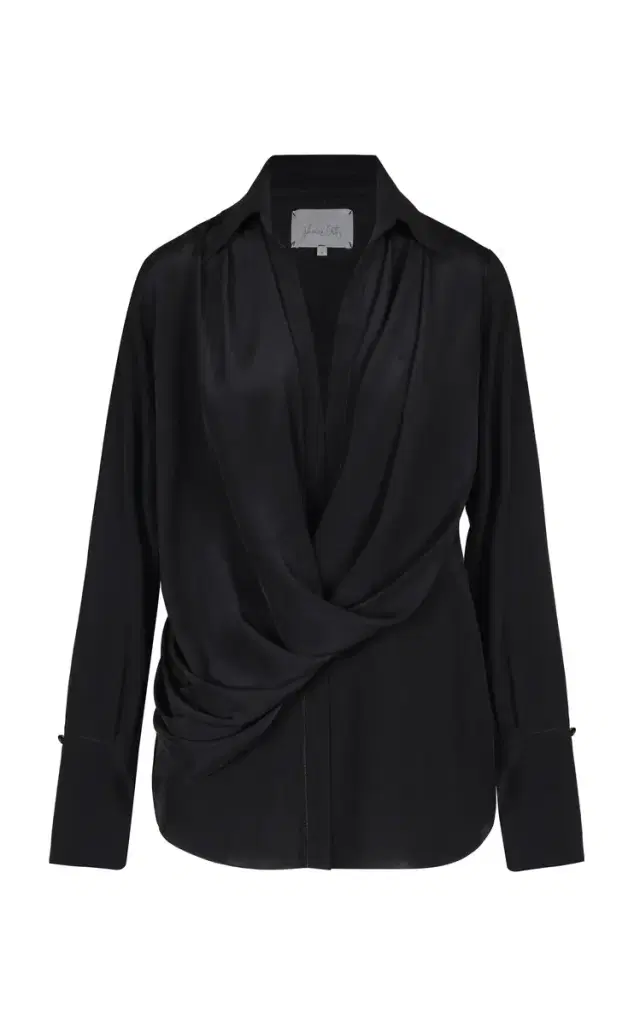Johanna Ortiz Iconic Draped Silk Top