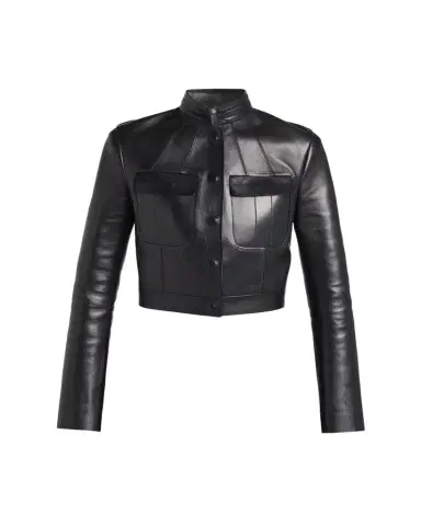Tom Ford Nappa Leather Single-Breasted Crop Jacket | Thumbnail 1 Tom Ford Nappa Leather Single-Breasted Crop Jacket | Thumbnail 1