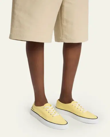 Jacquemus Men's Les Fefe Canvas Low-Top Sneakers | Thumbnail 2