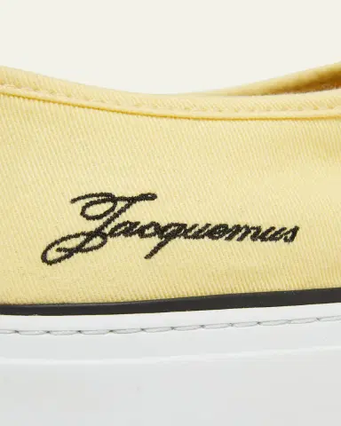 Jacquemus Men's Les Fefe Canvas Low-Top Sneakers | Thumbnail 5