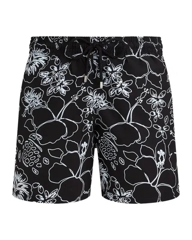 Vilebrequin Men's Turtle-Print Swim Trunks