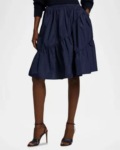 Ralph Lauren Collection Kyle Featherweight Taffeta Skirt | Thumbnail 4 Ralph Lauren Collection Kyle Featherweight Taffeta Skirt | Thumbnail 4