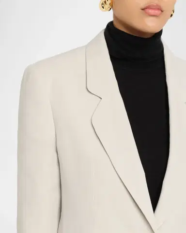 Giorgio Armani Linen Single-Breasted Blazer Jacket | Thumbnail 4 Giorgio Armani Linen Single-Breasted Blazer Jacket | Thumbnail 4