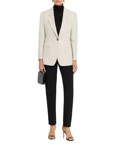 Giorgio Armani Linen Single-Breasted Blazer Jacket | Thumbnail 1 Giorgio Armani Linen Single-Breasted Blazer Jacket | Thumbnail 1