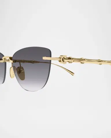 Gucci 55mm Metal Cat-Eye Sunglasses | Thumbnail 3 Gucci 55mm Metal Cat-Eye Sunglasses | Thumbnail 3