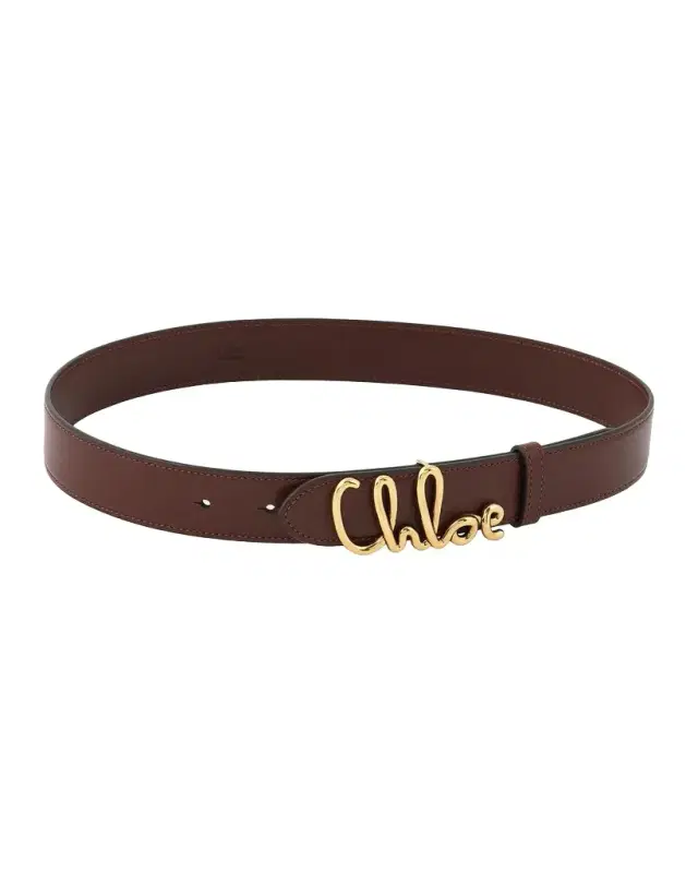 Chloe Iconic Logo Leather Belt