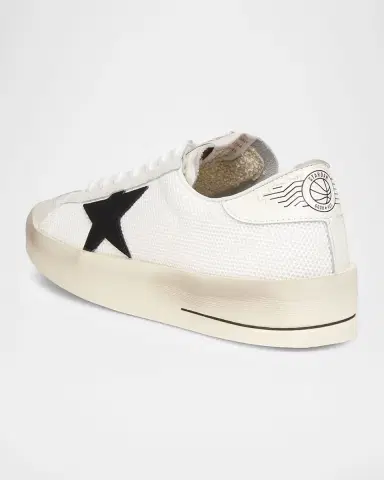 Golden Goose Men 's Stardan Mesh & Leather Low-Top Sneakers | Thumbnail 3