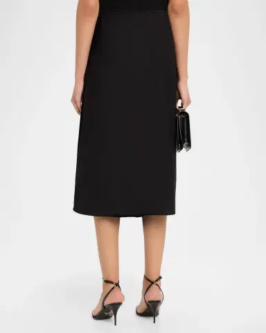Lisa Yang Flared Silk Midi Skirt | Thumbnail 3 Lisa Yang Flared Silk Midi Skirt | Thumbnail 3