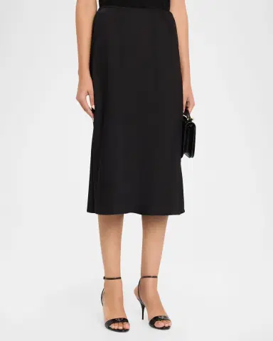 Lisa Yang Flared Silk Midi Skirt | Thumbnail 4 Lisa Yang Flared Silk Midi Skirt | Thumbnail 4