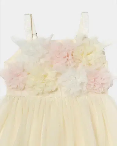 Tutu Du Monde Girl 's Bebe Tide Blossom Tulle Dress, Size 0M-24M | Thumbnail 3