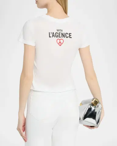 L'Agence Cory Short-Sleeve Graphic Tee | Thumbnail 3 L'Agence Cory Short-Sleeve Graphic Tee | Thumbnail 3
