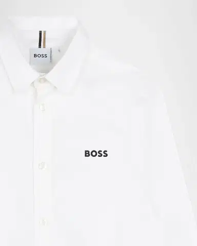 BOSS Boys Cotton Button-Down Shirt, T-8 | Thumbnail 3 BOSS Boys Cotton Button-Down Shirt, T-8 | Thumbnail 3