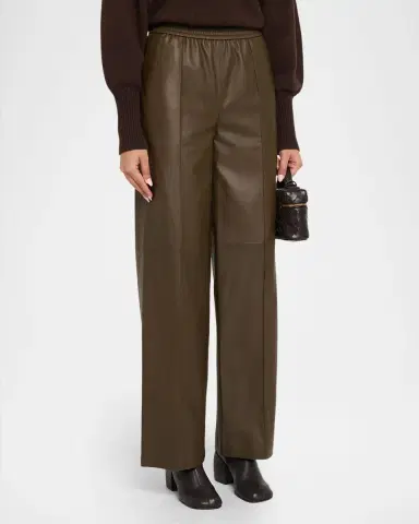 Yves Salomon Pull-On Leather Pants | Thumbnail 4 Yves Salomon Pull-On Leather Pants | Thumbnail 4