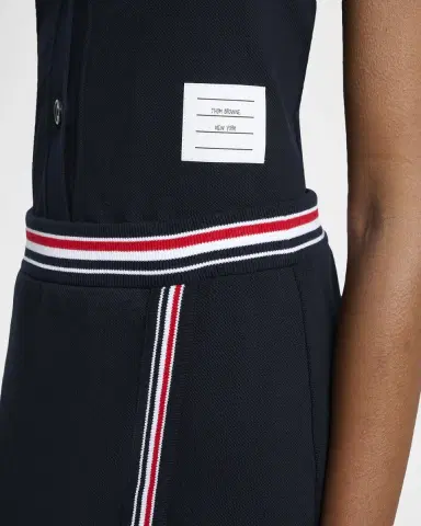 Thom Browne Cotton Pique Sleeveless Button-Down Top | Thumbnail 5