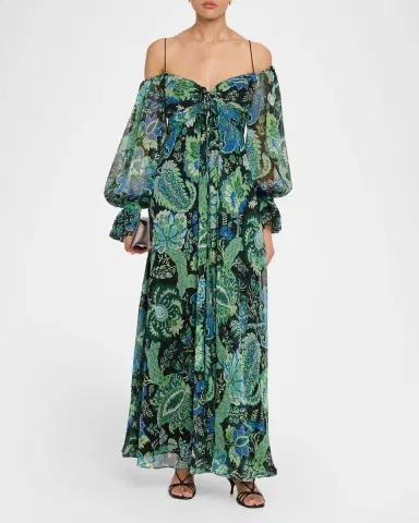 Ungaro Kelsey Floral-Print Chiffon Maxi Dress | Thumbnail 2