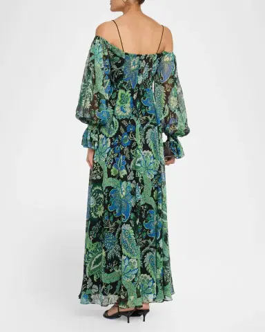 Ungaro Kelsey Floral-Print Chiffon Maxi Dress | Thumbnail 3