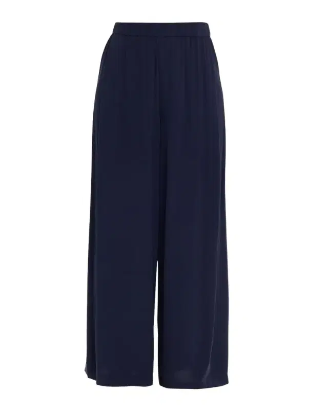 Silk Wide-Leg Pants