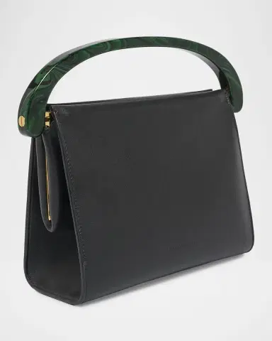 Dries Van Noten Leather Resin Top-Handle Bag | Thumbnail 3 Dries Van Noten Leather Resin Top-Handle Bag | Thumbnail 3