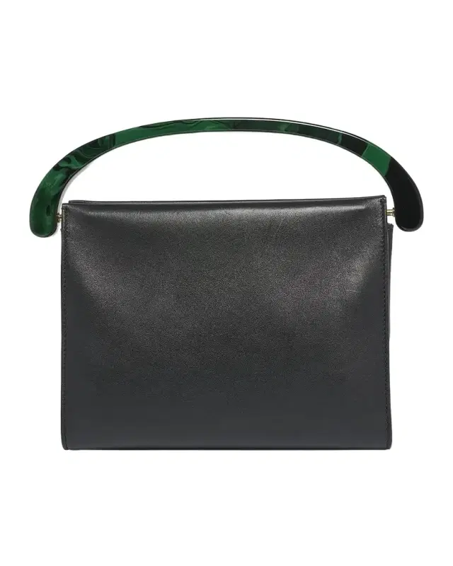 Dries Van Noten Leather Resin Top-Handle Bag