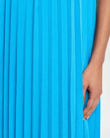 Ungaro Beverly Pleated Trapeze Halter Gown | Thumbnail 4