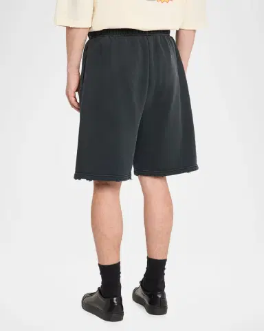 Willy Chavarria Men's Hardcore Relaxed Buffalo-Fit Fleece Shorts | Thumbnail 3 Willy Chavarria Men's Hardcore Relaxed Buffalo-Fit Fleece Shorts | Thumbnail 3