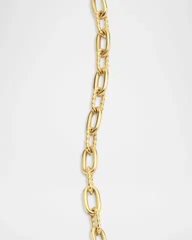 David Yurman Madison Chain Bracelet in 18K Gold with Diamonds, 3mm | Thumbnail 6