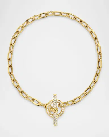 David Yurman Madison Chain Bracelet in 18K Gold with Diamonds, 3mm | Thumbnail 5