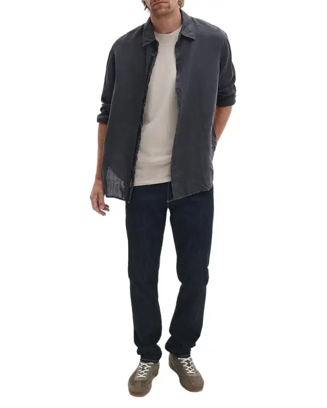 Rag & Bone Men 's Cotton Garment-Dyed Pocket T-Shirt