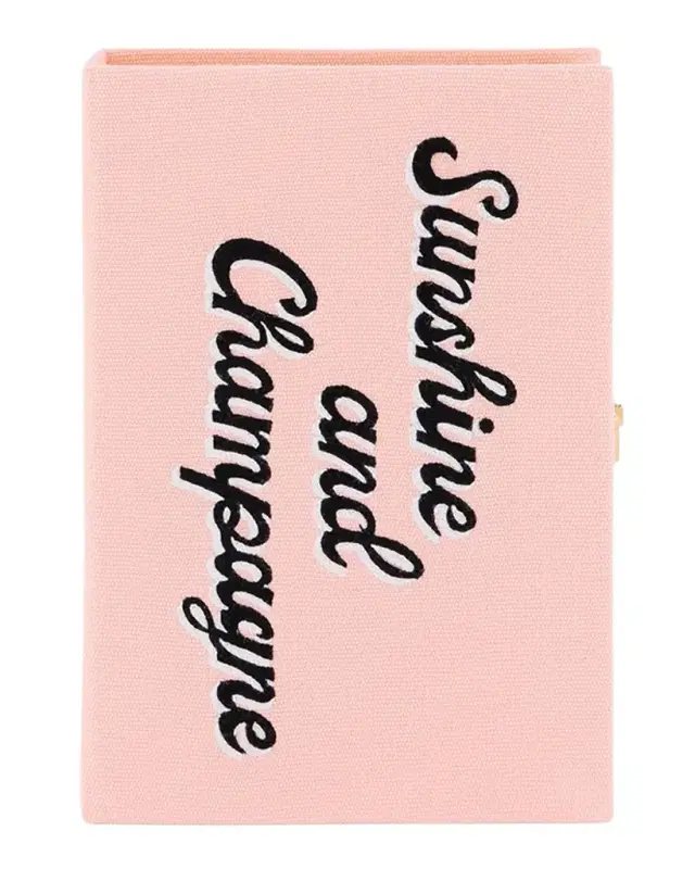 Olympia Le-Tan Sunshine And Champagne Appliqué Clutch Bag