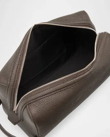 Brioni Men's Leather Toiletry Bag | Thumbnail 3