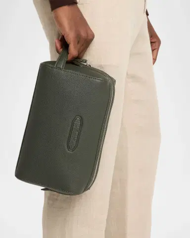Brioni Men's Leather Toiletry Bag | Thumbnail 5